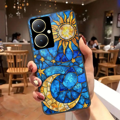 Vivo Y35m Plus Cover - Celestial Starry Universe Series - HQ Ultra Shine Premium Infinity Glass Soft Silicon Borders Case