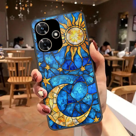 Infinix Hot 30i Cover - Celestial Starry Universe Series - HQ Ultra Shine Premium Infinity Glass Soft Silicon Borders Case