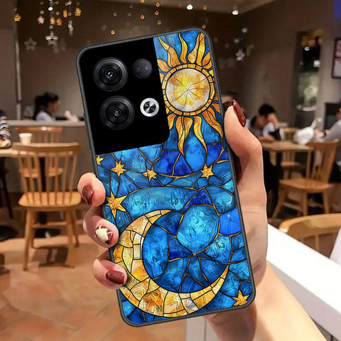 Oppo Reno 8 Pro  Cover - Celestial Starry Universe Series - HQ Ultra Shine Premium Infinity Glass Soft Silicon Borders Case