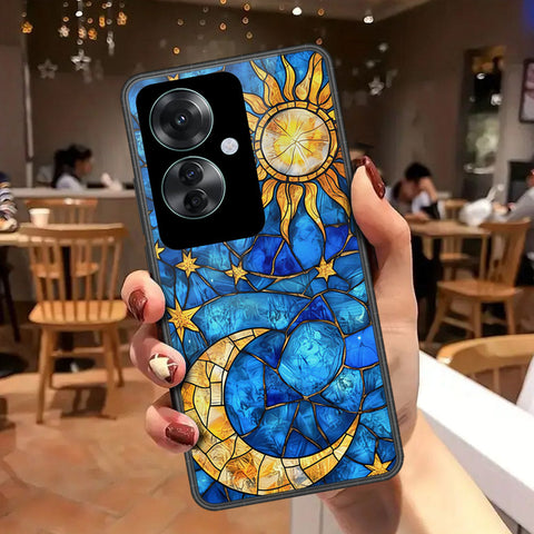 Oppo Reno 11F 5G Cover - Celestial Starry Universe Series - HQ Ultra Shine Premium Infinity Glass Soft Silicon Borders Case