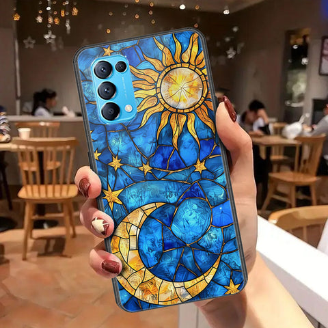 Oppo Reno 5 5G Cover - Celestial Starry Universe Series - HQ Ultra Shine Premium Infinity Glass Soft Silicon Borders Case