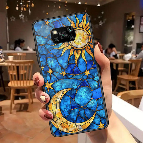 Xiaomi Poco X3 Pro Cover - Celestial Starry Universe Series - HQ Ultra Shine Premium Infinity Glass Soft Silicon Borders Case