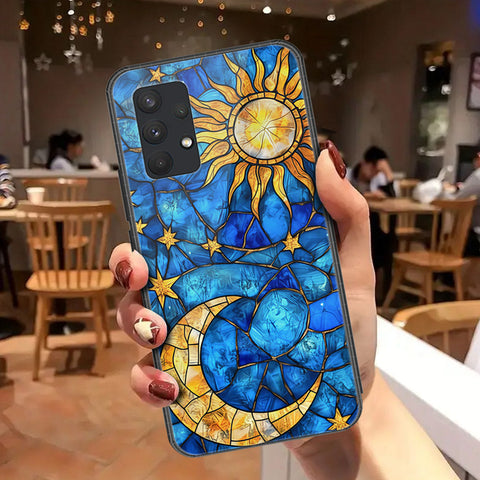 Samsung Galaxy A32 Cover - Celestial Starry Universe Series - HQ Ultra Shine Premium Infinity Glass Soft Silicon Borders Case