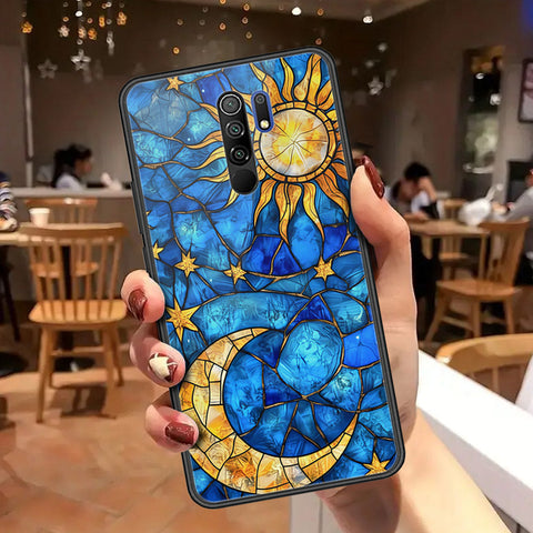 Xiaomi Redmi 9 Cover - Celestial Starry Universe Series - HQ Ultra Shine Premium Infinity Glass Soft Silicon Borders Case