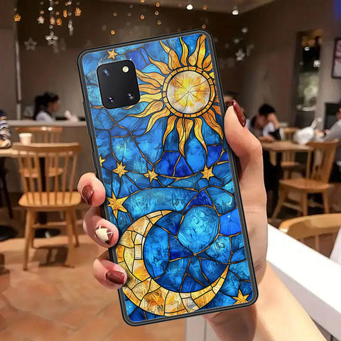 Samsung Galaxy Note 10 Lite Cover - Celestial Starry Universe Series - HQ Ultra Shine Premium Infinity Glass Soft Silicon Borders Case