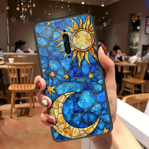 Oppo Reno 2F Cover - Celestial Starry Universe Series - HQ Ultra Shine Premium Infinity Glass Soft Silicon Borders Case