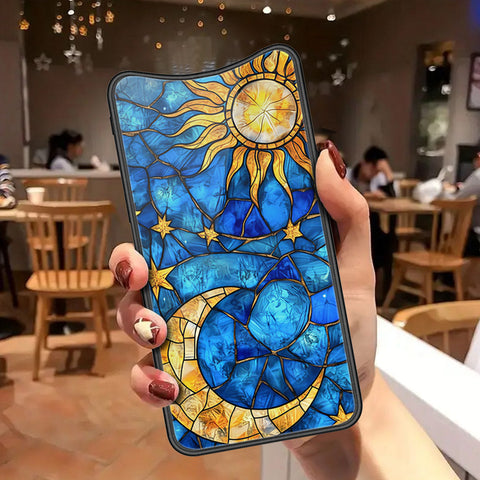 Oppo Find X Cover - Celestial Starry Universe Series - HQ Ultra Shine Premium Infinity Glass Soft Silicon Borders Case