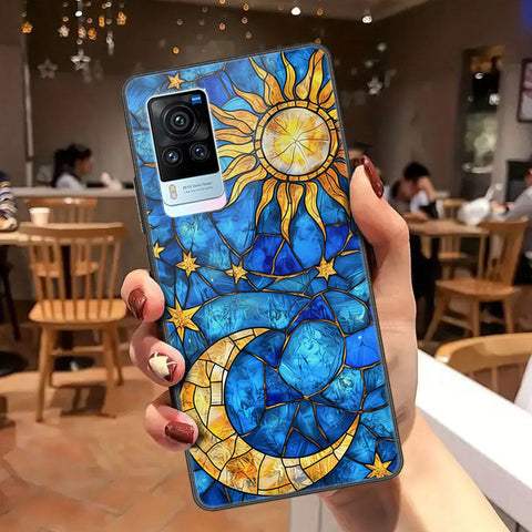 Vivo X60 Pro Cover - Celestial Starry Universe Series - HQ Ultra Shine Premium Infinity Glass Soft Silicon Borders Case