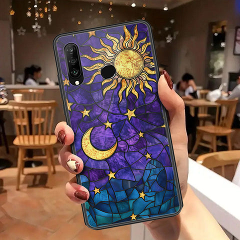 Huawei P30 lite Cover - Celestial Starry Universe Series - HQ Ultra Shine Premium Infinity Glass Soft Silicon Borders Case