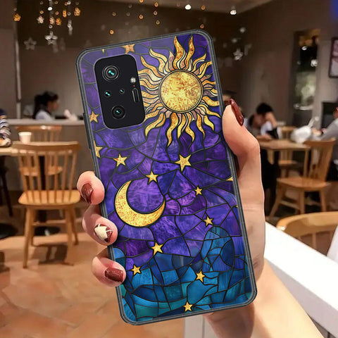 Xiaomi Redmi Note 10 Pro 4G Cover - Celestial Starry Universe Series - HQ Ultra Shine Premium Infinity Glass Soft Silicon Borders Case