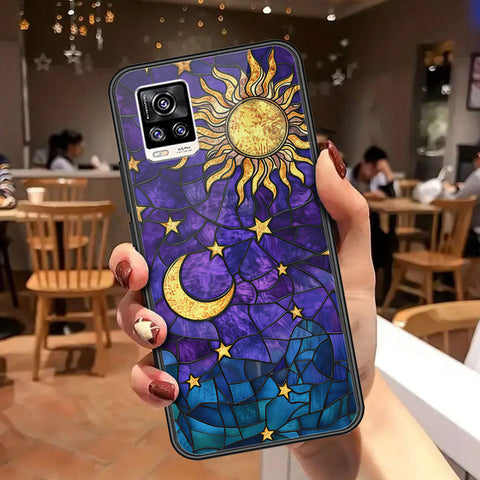 Vivo V20 Cover - Celestial Starry Universe Series - HQ Ultra Shine Premium Infinity Glass Soft Silicon Borders Case