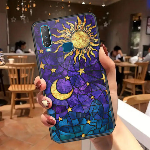 Vivo Y15 Cover - Celestial Starry Universe Series - HQ Ultra Shine Premium Infinity Glass Soft Silicon Borders Case