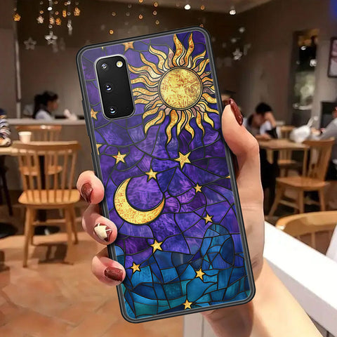 Samsung Galaxy S20 Cover - Celestial Starry Universe Series - HQ Ultra Shine Premium Infinity Glass Soft Silicon Borders Case