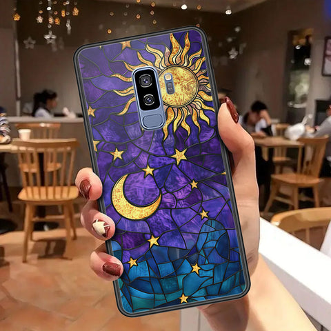 Samsung Galaxy S9 Plus Cover - Celestial Starry Universe Series - HQ Ultra Shine Premium Infinity Glass Soft Silicon Borders Case