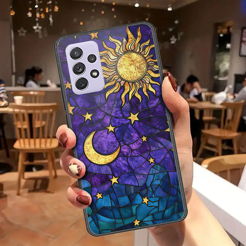 Samsung Galaxy A72 Cover - Celestial Starry Universe Series - HQ Ultra Shine Premium Infinity Glass Soft Silicon Borders Case