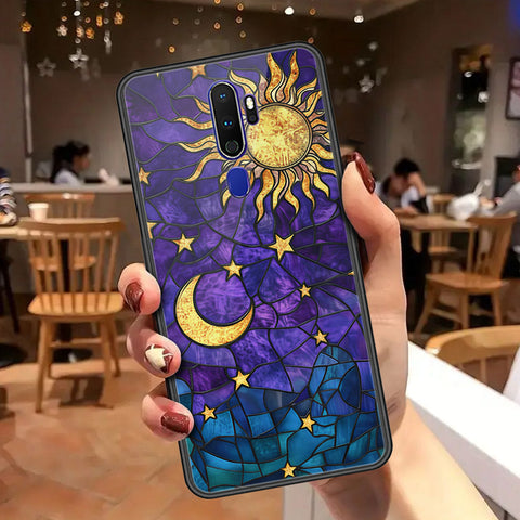 Oppo A5 2020 Cover - Celestial Starry Universe Series - HQ Ultra Shine Premium Infinity Glass Soft Silicon Borders Case