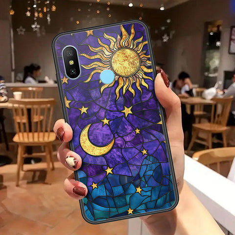Xiaomi Mi A2 Cover - Celestial Starry Universe Series - HQ Ultra Shine Premium Infinity Glass Soft Silicon Borders Case