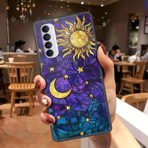 Oppo Reno 4 Pro Cover - Celestial Starry Universe Series - HQ Ultra Shine Premium Infinity Glass Soft Silicon Borders Case