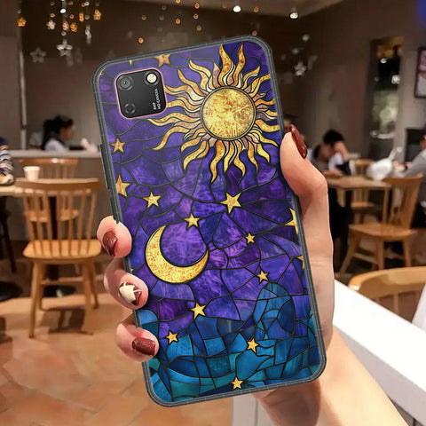Huawei Y5p Cover - Celestial Starry Universe Series - HQ Ultra Shine Premium Infinity Glass Soft Silicon Borders Case