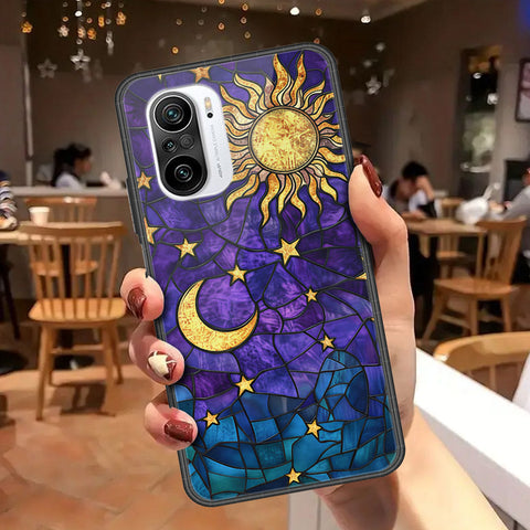 Xiaomi Poco F3 Cover - Celestial Starry Universe Series - HQ Ultra Shine Premium Infinity Glass Soft Silicon Borders Case
