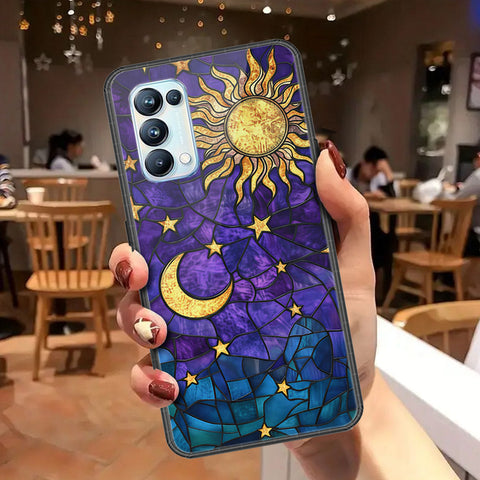 Oppo Reno 5 Pro 5G Cover - Celestial Starry Universe Series - HQ Ultra Shine Premium Infinity Glass Soft Silicon Borders Case