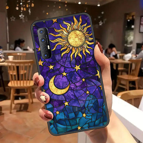 Oppo Reno 3 Pro Cover - Celestial Starry Universe Series - HQ Ultra Shine Premium Infinity Glass Soft Silicon Borders Case