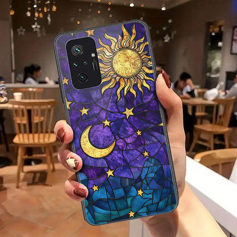 Xiaomi Redmi Note 10 Pro Max Cover - Celestial Starry Universe Series - HQ Ultra Shine Premium Infinity Glass Soft Silicon Borders Case
