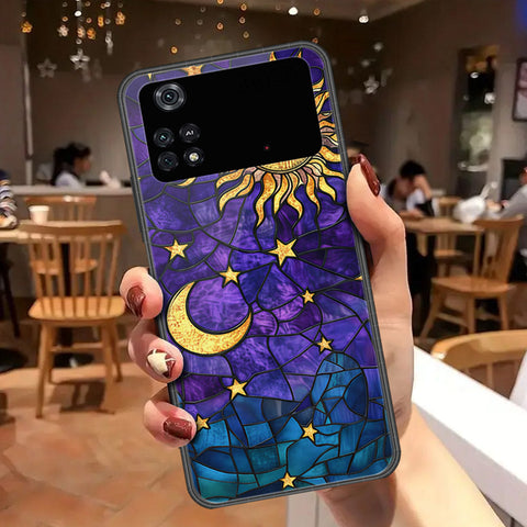 Xiaomi Poco M4 Pro Cover - Celestial Starry Universe Series - HQ Ultra Shine Premium Infinity Glass Soft Silicon Borders Case