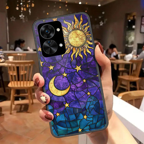 OnePlus Nord 2T Cover - Celestial Starry Universe Series - HQ Ultra Shine Premium Infinity Glass Soft Silicon Borders Case
