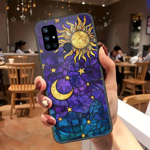 OnePlus Nord N10 Cover - Celestial Starry Universe Series - HQ Ultra Shine Premium Infinity Glass Soft Silicon Borders Case