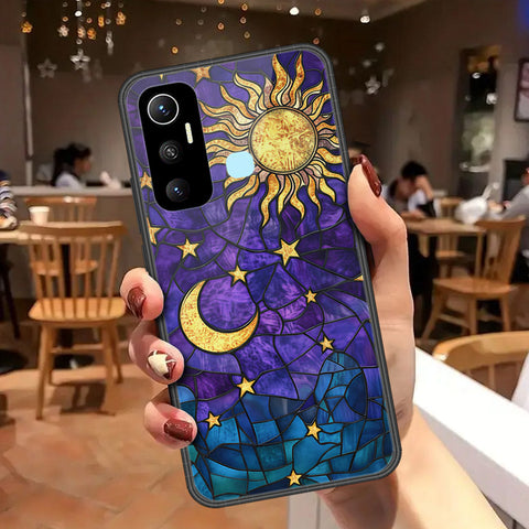 Infinix Hot 11 Cover - Celestial Starry Universe Series - HQ Ultra Shine Premium Infinity Glass Soft Silicon Borders Case
