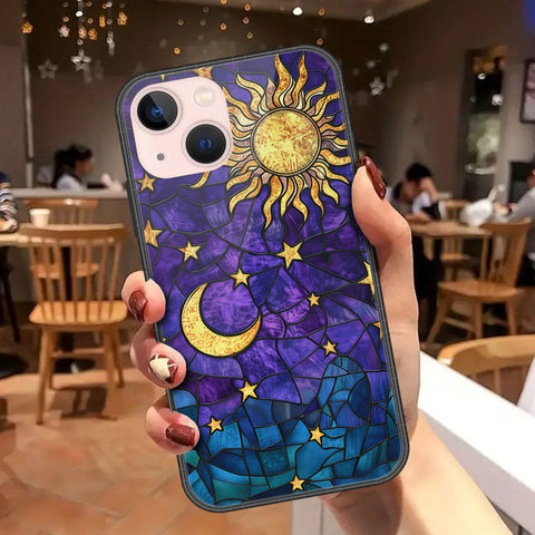 iPhone 14 Pro Cover - Celestial Starry Universe Series - HQ Ultra Shine Premium Infinity Glass Soft Silicon Borders Case