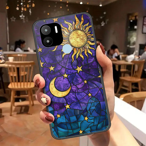 Xiaomi Redmi A1 Plus Cover - Celestial Starry Universe Series - HQ Ultra Shine Premium Infinity Glass Soft Silicon Borders Case