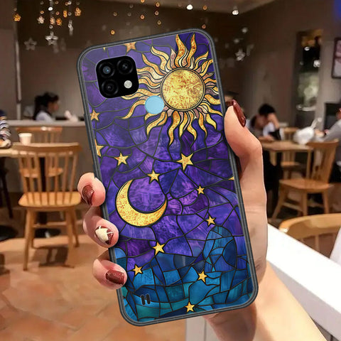 Realme C21 Cover - Celestial Starry Universe Series - HQ Ultra Shine Premium Infinity Glass Soft Silicon Borders Case