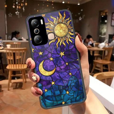 Infinix Hot 20i Cover - Celestial Starry Universe Series - HQ Ultra Shine Premium Infinity Glass Soft Silicon Borders Case