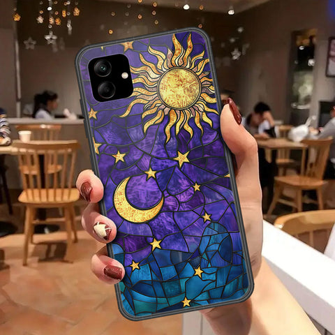 Samsung Galaxy A04e Cover - Celestial Starry Universe Series - HQ Ultra Shine Premium Infinity Glass Soft Silicon Borders Case