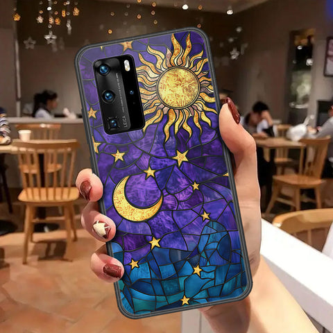 Huawei P40 Pro Cover - Celestial Starry Universe Series - HQ Ultra Shine Premium Infinity Glass Soft Silicon Borders Case
