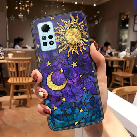 Xiaomi Redmi Note 12 Pro 4G Cover - Celestial Starry Universe Series - HQ Ultra Shine Premium Infinity Glass Soft Silicon Borders Case
