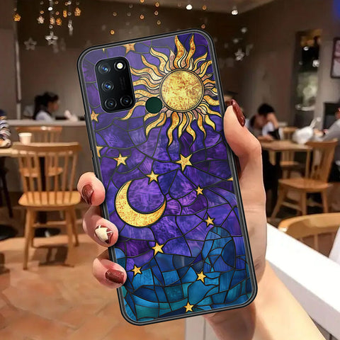 Realme C17 Cover - Celestial Starry Universe Series - HQ Ultra Shine Premium Infinity Glass Soft Silicon Borders Case