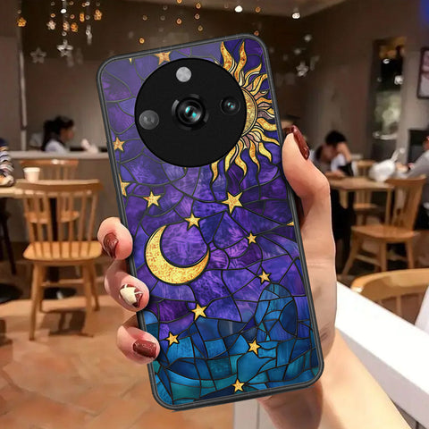 Realme 11 Pro Cover - Celestial Starry Universe Series - HQ Ultra Shine Premium Infinity Glass Soft Silicon Borders Case
