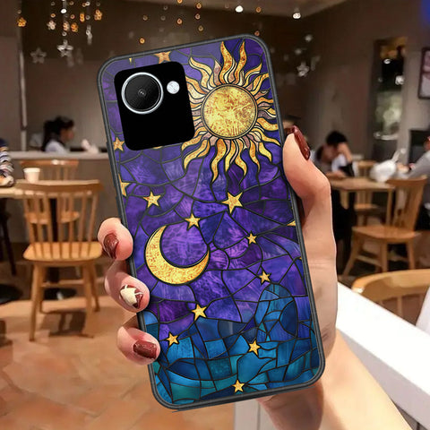 Realme C30 Cover - Celestial Starry Universe Series - HQ Ultra Shine Premium Infinity Glass Soft Silicon Borders Case
