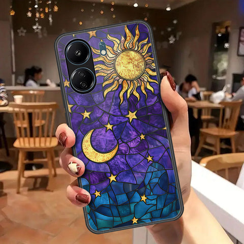 Xiaomi Redmi 13C Cover - Celestial Starry Universe Series - HQ Ultra Shine Premium Infinity Glass Soft Silicon Borders Case