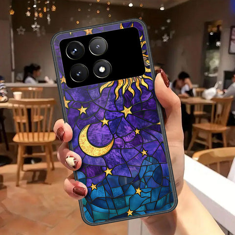 Xiaomi Poco X6 Pro Cover - Celestial Starry Universe Series - HQ Ultra Shine Premium Infinity Glass Soft Silicon Borders Case