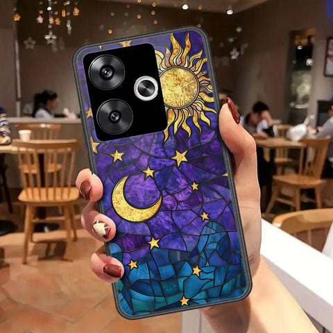 Xiaomi Poco F6 Cover - Celestial Starry Universe Series - HQ Ultra Shine Premium Infinity Glass Soft Silicon Borders Case