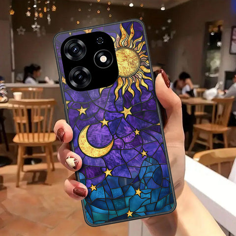 Tecno Spark 10 Pro Cover - Celestial Starry Universe Series - HQ Ultra Shine Premium Infinity Glass Soft Silicon Borders Case