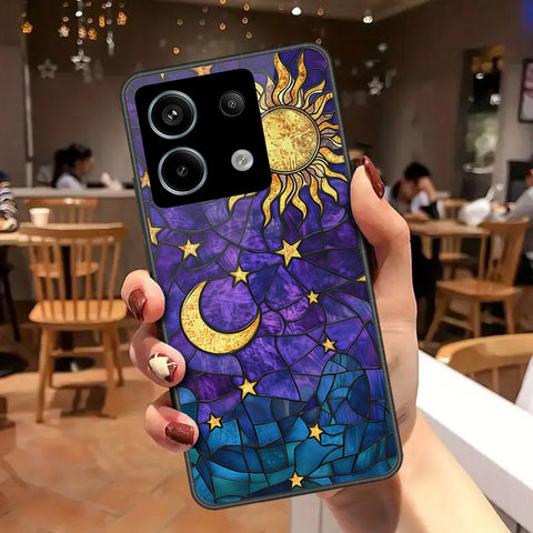 Xiaomi Redmi Note 13 Pro 4G Cover - Celestial Starry Universe Series - HQ Ultra Shine Premium Infinity Glass Soft Silicon Borders Case