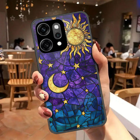 Oppo Reno 14 Pro Cover - Celestial Starry Universe Series - HQ Ultra Shine Premium Infinity Glass Soft Silicon Borders Case