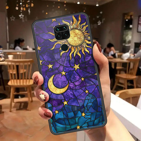 Xiaomi Redmi Note 9 Cover - Celestial Starry Universe Series - HQ Ultra Shine Premium Infinity Glass Soft Silicon Borders Case
