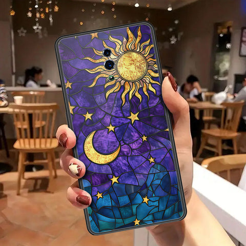 Oppo Reno Cover - Celestial Starry Universe Series - HQ Ultra Shine Premium Infinity Glass Soft Silicon Borders Case