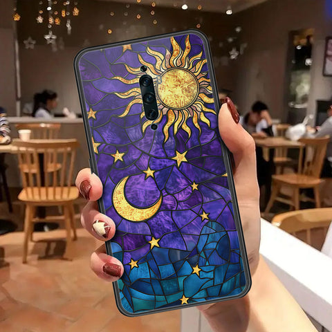 Oppo Reno 2F Cover - Celestial Starry Universe Series - HQ Ultra Shine Premium Infinity Glass Soft Silicon Borders Case